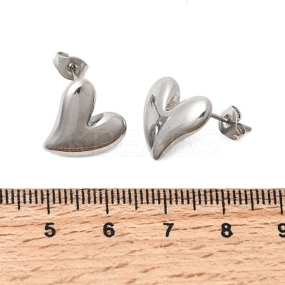 6 Pairs 304 Stainless Steel Stud Earrings EJEW-P340-01P-1
