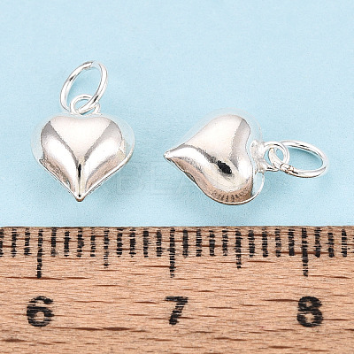 925 Sterling Silver Heart Charms STER-T008-32S-03-1