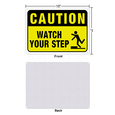 UV Protected & Waterproof Aluminum Warning Signs AJEW-GL0001-01B-07-1