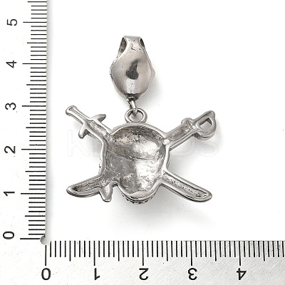 Halloween 304 Stainless Steel Enamel Pendants STAS-Q317-05C-AS-1