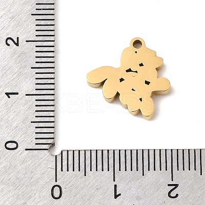 304 Stainless Steel Pendants STAS-K297-02C-G-1