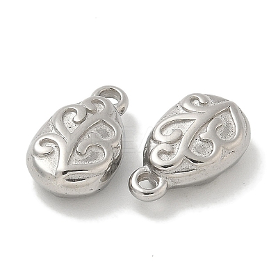 Anti-Tarnish 304 Stainless Steel Charms STAS-Q334-02P-1
