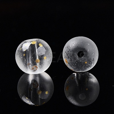 Frosted Baking Paint Glass Beads LS-DGLA-N005-8mm-01-1