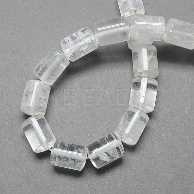 Natural Quartz Crystal Column Beads Strands G-S115-18-1