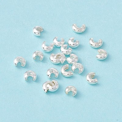 Brass Crimp Beads Covers KK-P219-05A-S-1