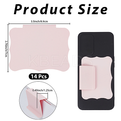Erasable PVC Food Label Display Chalkboard Clip AJEW-CP0010-97A-1