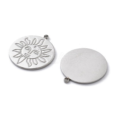 Anti-Tarnish 304 Stainless Steel Pendants STAS-R130-42P-1