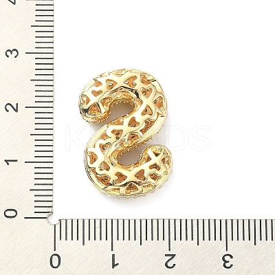Rack Plating Brass Micro Pave Cubic Zirconia Pendants KK-Q790-01S-G-1