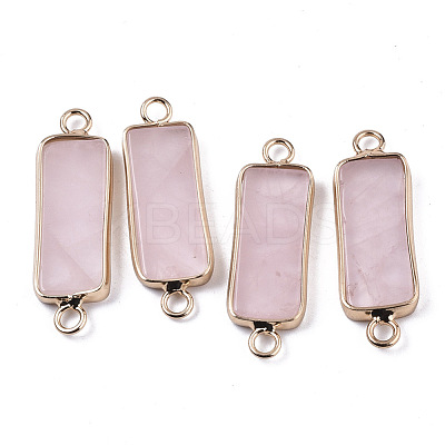 Natural Rose Quartz Links Connectors G-N326-33F-1