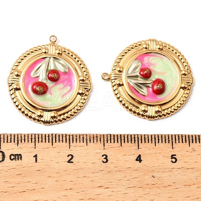 304 Stainless Steel Enamel  Pendants STAS-Z145-12G-01-1