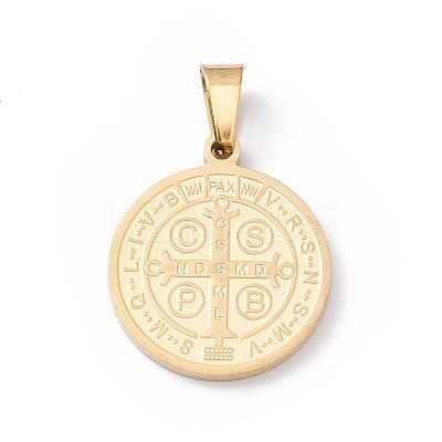 Ion Plating(IP) 304 Stainless Steel Pendants STAS-C057-01G-1