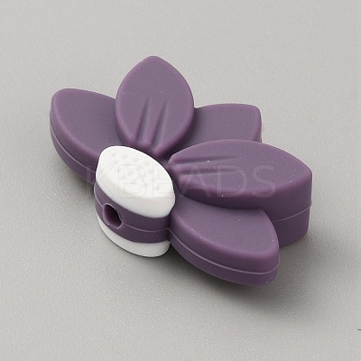 Lotus Food Grade Eco-Friendly Silicone Beads SIL-WH0019-22N-1