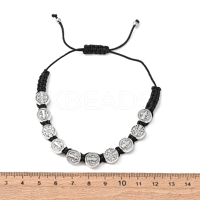 Nylon Rope Braided Bracelet for Women LS-BJEW-Z156-03AS-02-1