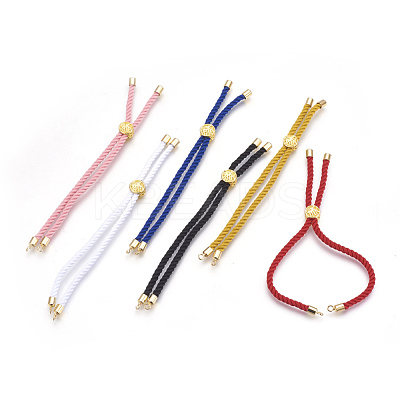Cotton Cord Bracelet Making KK-F758-03-G-1