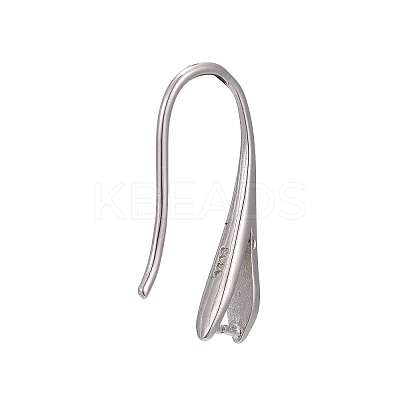 Anti-Tarnish Rhodium Plated 925 Sterling Silver Earring Hooks STER-K168-116P-1
