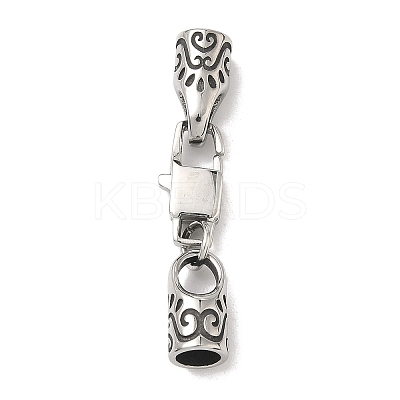316 Surgical Stainless Steel Square Lobster Claw Clasps STAS-L307-02ASP-03-1