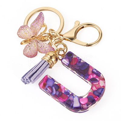 Resin Butterfly Pendant Keychains KEYC-TAC0034-03U-1