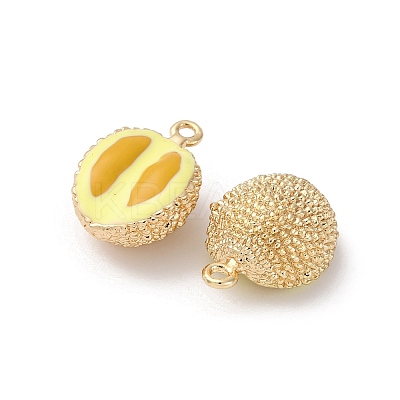 Brass Enamel Charms KK-F903-01E-G-1