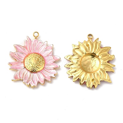 Real 18K Gold Plated 304 Stainless Steel Pendants STAS-A084-29G-02-1