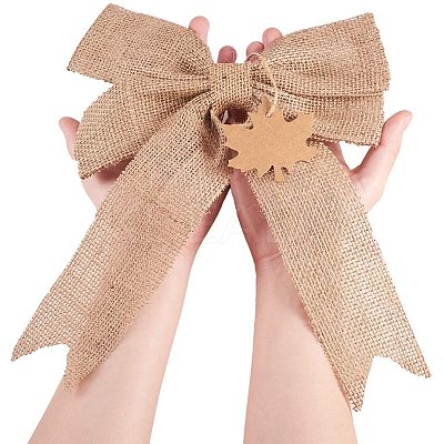 Linen Bowknot DIY-PH0001-76-1