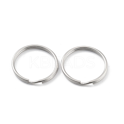 Non-Tarnish 304 Stainless Steel Split Key Rings STAS-Q314-02C-P-1