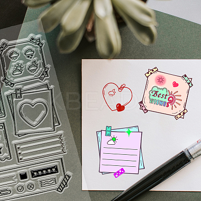 Flower PVC Stamps DIY-WH0582-0054-1
