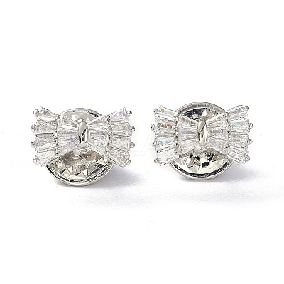 Sparkling Bowknot Brooch Pin LS-JEWB-K006-04P-1