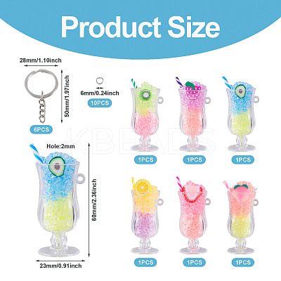 DIY Luminous Juice Keychain Making Kit DIY-TA0006-72-1