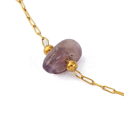 Ion Plating(IP) 304 Stainless Steel Mesh Chain Bracelet for Women BJEW-S003-04G-1