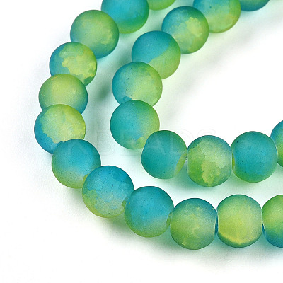 Crackle Glass Beads X1-GLAA-N009-6mm-10-1