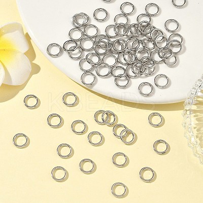 Alloy Soldered Closed Jump Rings X-PALLOY-H039-P-1