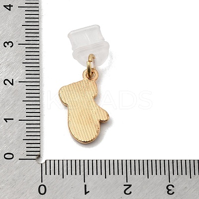 Christmas Theme Alloy Enamel Charm Mobile Straps HJEW-JM03451-1