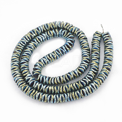 Electroplate Non-magnetic Synthetic Hematite Beads Strands G-N0321-07H-1
