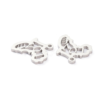 Non-Tarnish 304 Stainless Steel Pendants STAS-D007-03S-1