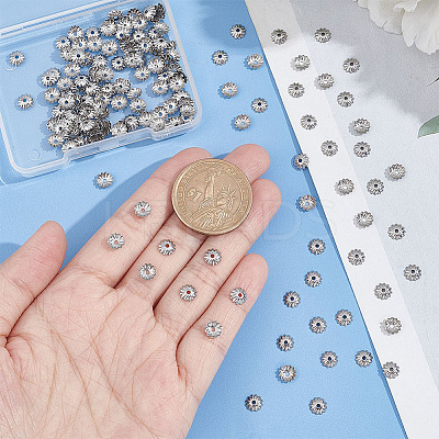 304 Stainless Steel Bead Caps STAS-UN0042-46-1