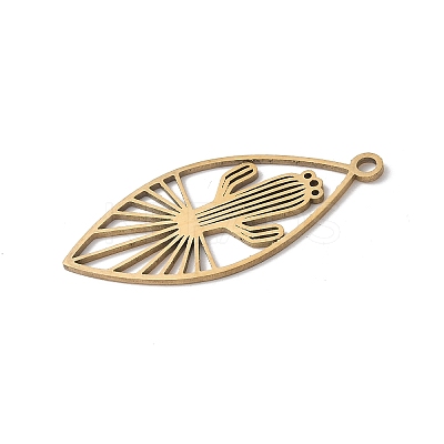 201 Stainless Steel Filigree Pendants LS-STAS-K298-15G-1