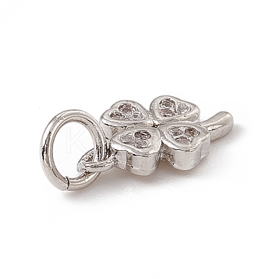 Brass Micro Pave Cubic Zirconia Charms LS-ZIRC-F132-35P-1