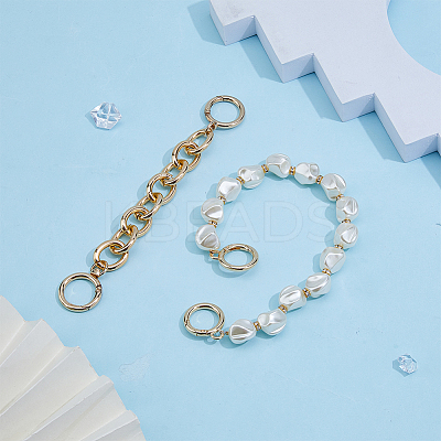 Plastic Pearl Alloy Phone Hand Strap Chains FIND-WH0260-55LG-1