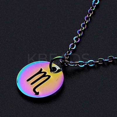 201 Stainless Steel Pendants Necklaces NJEW-S105-JN627-8-1