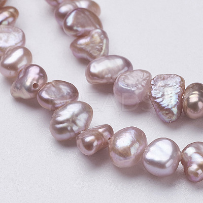 Natural Cultured Freshwater Pearl Beads Strands PEAR-P002-53C-1