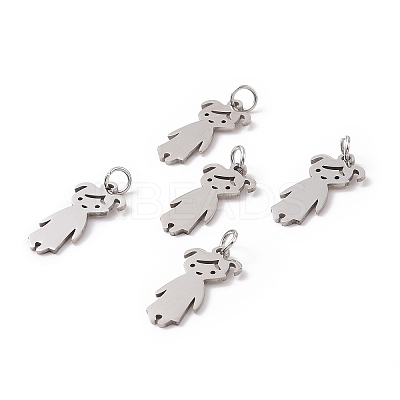 Non-Tarnish 201 Stainless Steel Pendants STAS-S105-LA415-1-1