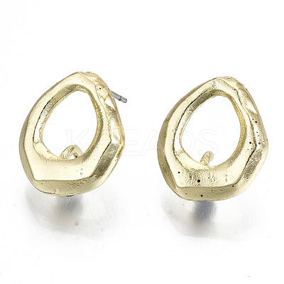 Rack Plating Alloy Stud Earring Findings PALLOY-N155-64-NR-1