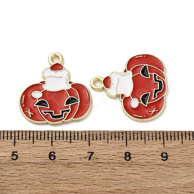 Halloween Alloy Enamel Pendants STAS-I354-01G-B02-1