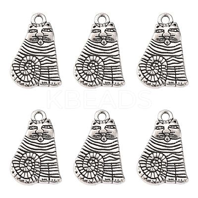 Tibetan Style Alloy Kitten Pendants X-LF0115Y-1