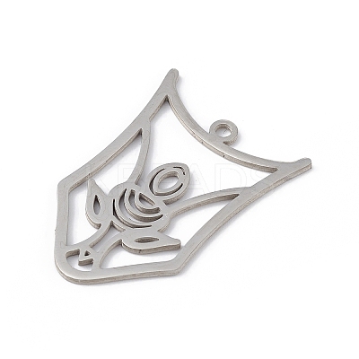 Non-Tarnish 201 Stainless Steel Pendants STAS-K250-02P-1