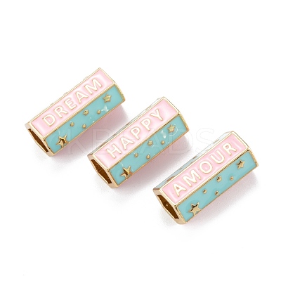 Real 18K Gold Plated Brass Tube Beads KK-A155-24G-1