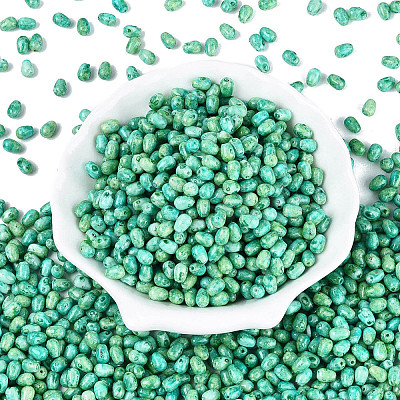 Picasso Glass Seed Beads SEED-N012-10G-1