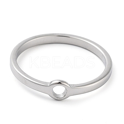 Non-Tarnish 304 Stainless Steel Finger Rings RJEW-E164-11P-7-1