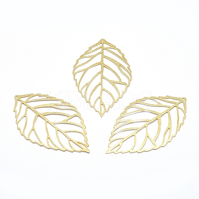 Brass Big Pendants KK-J279-02G-NR-1
