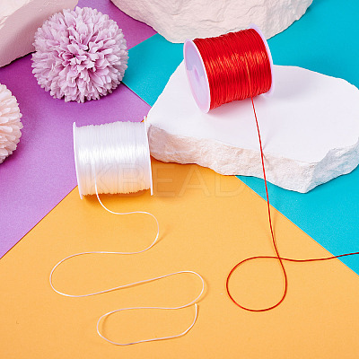 2 Rolls 2 Colors Elastic Crystal Thread EW-TA0001-07A-1